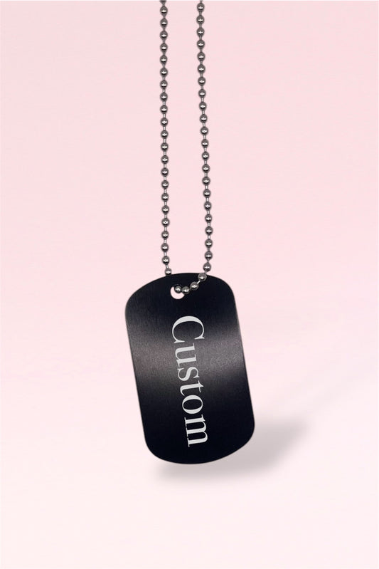 Custom dog tag necklace
